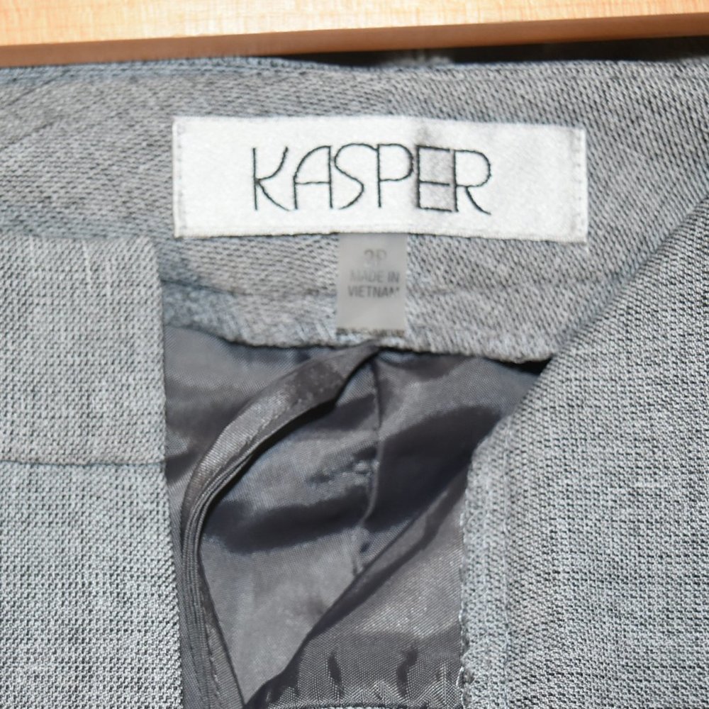 Kasper Tab-Waist Modern Dress Pants